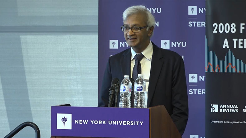 image of 2008 Financial Crisis: A Ten-Year Review conference. Speaker: Raghu Sundaram