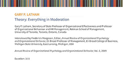 image of Gary P. Latham: Theory - Everything in Moderation